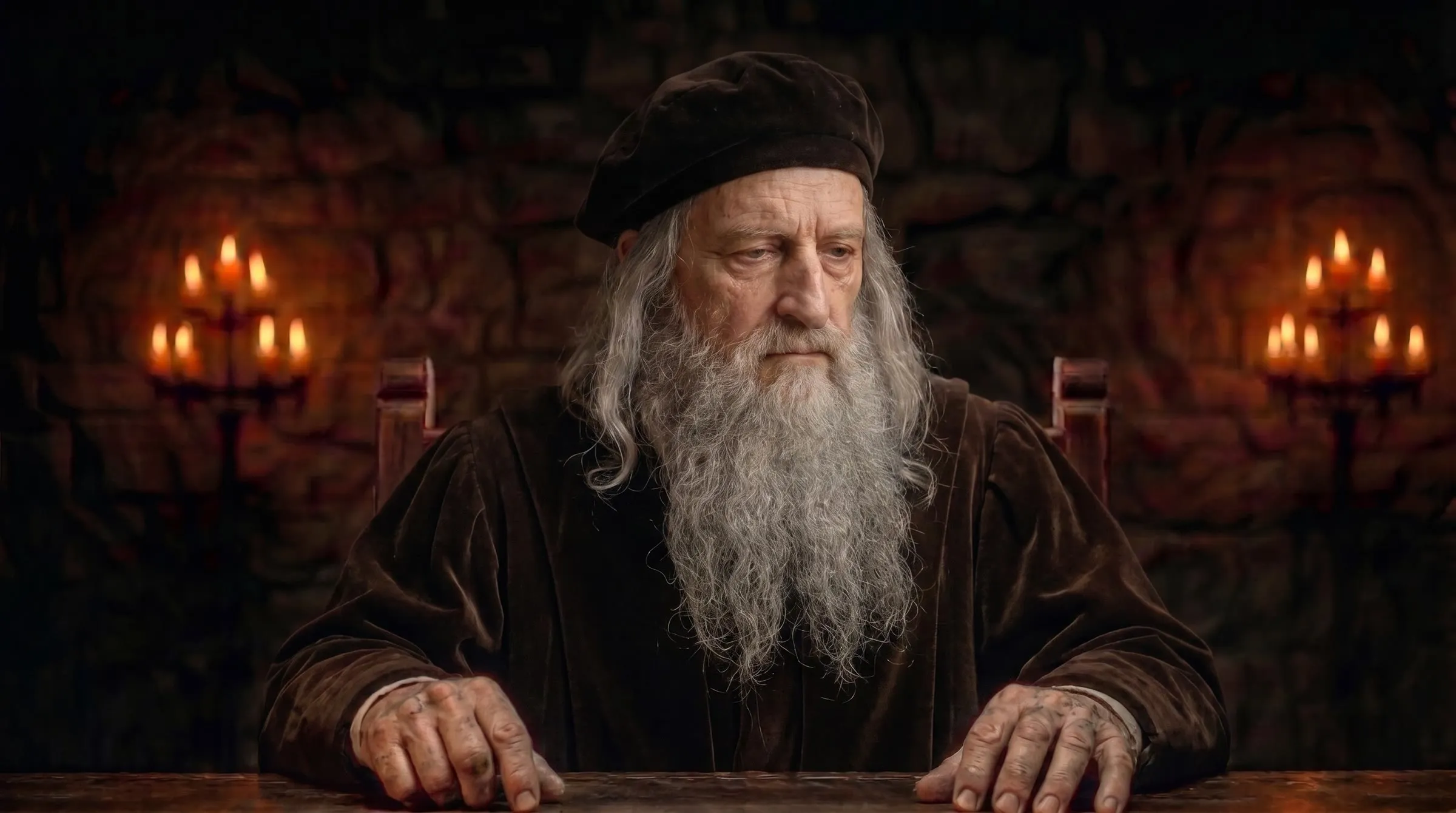 Leonardo da Vinci - The painter who left his canvases half-done while filling seven thousand pages with bones, wings, and gears.